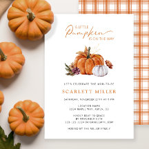 Fall Pumpkin Baby Shower