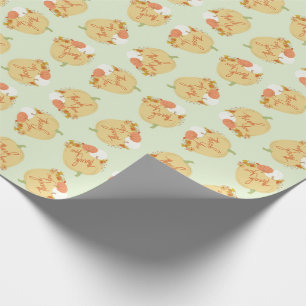 Fall Pumpkin Baby Shower Thank You Wrapping Paper