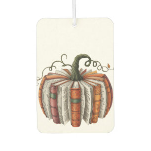 Fall Pumpkin Book Lover Booktok Halloween Car Air Freshener