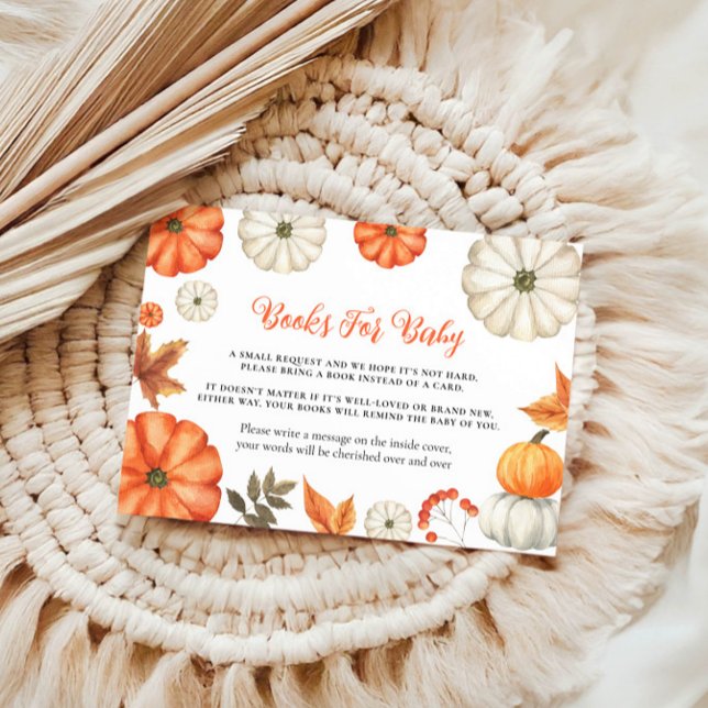 Fall Pumpkin Books for Baby Card (Creator Uploaded)