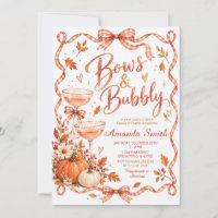 Fall Pumpkin Bows and Bubbly Girl Bridal Shower