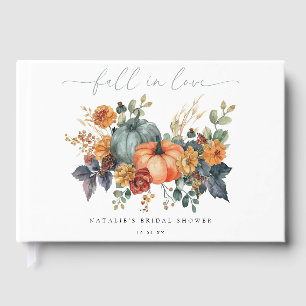 Fall Pumpkin Bridal Shower Guest Book