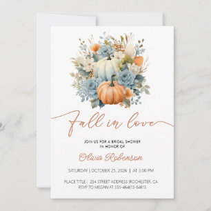 Fall Pumpkin Bridal Shower Invitation