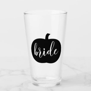 Fall Pumpkin Bride Glass
