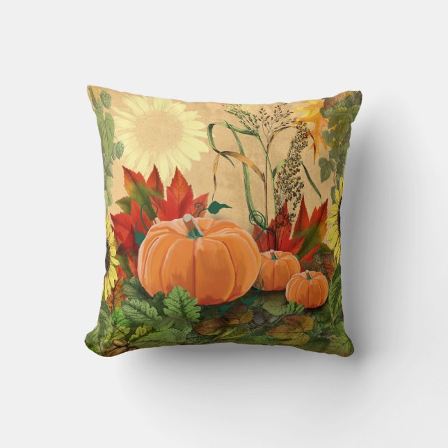 Fall Pumpkin Cushion (Front)