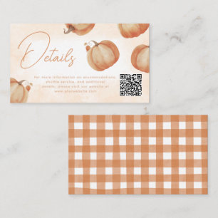 Fall Pumpkin Details Enclosure Card