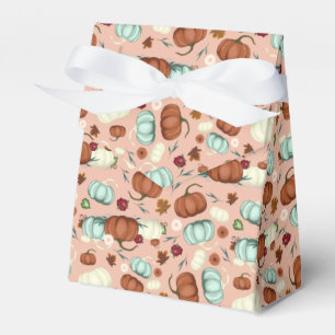 Fall Pumpkin Floral Favour Box