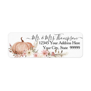 Fall Pumpkin Floral Foliage Pampas Grass Return