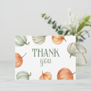 Fall Pumpkin Garden Thank You Card