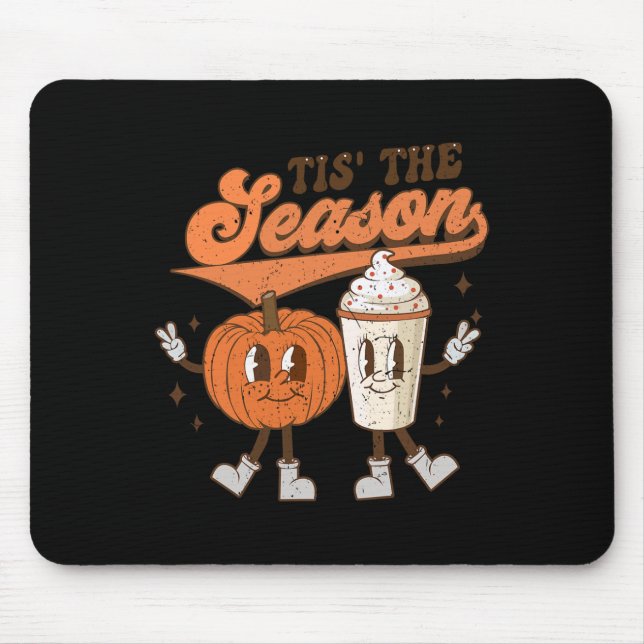 Fall Pumpkin Halloween Costume Tis The Season To B Mouse Mat (Front)