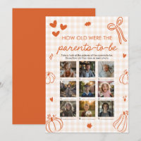 Fall Pumpkin How Old Were The Parents Game