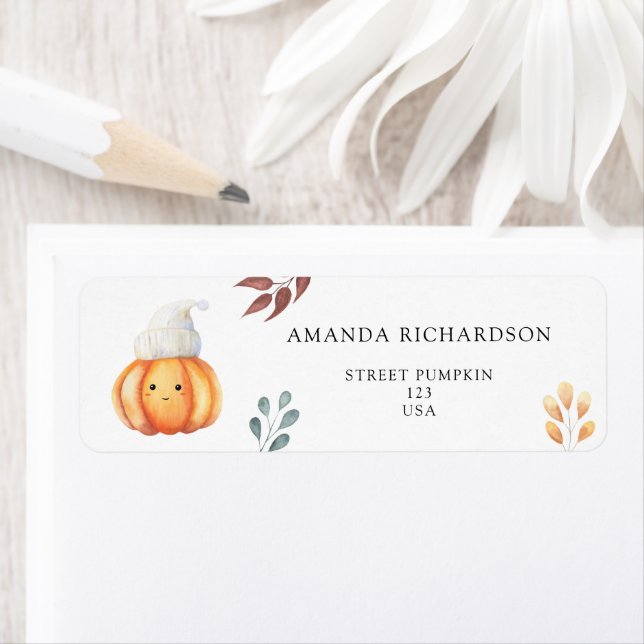 Fall pumpkin in hat  (Insitu)