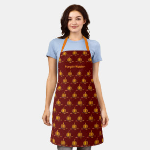 Fall   PUMPKIN Maestro   Personalised   Burgundy Apron