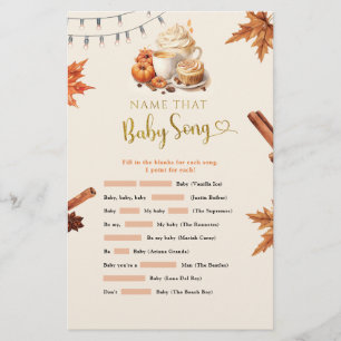 Fall Pumpkin Name That Baby Song Games
