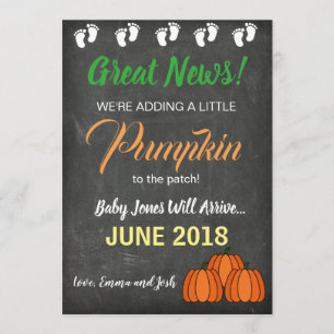 Fall Pumpkin Patch Baby Pregnancy Announcement