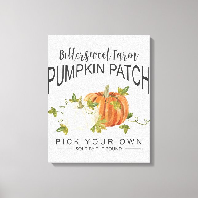 FALL PUMPKIN PATCH CANVAS PRINT (Front)