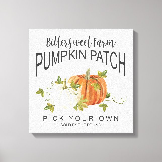 FALL PUMPKIN PATCH CANVAS PRINT (Front)