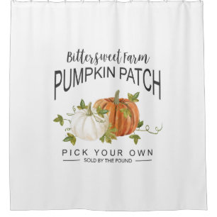 FALL PUMPKIN PATCH SHOWER CURTAIN