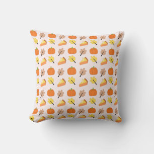 Fall Pumpkin Pattern Cushion