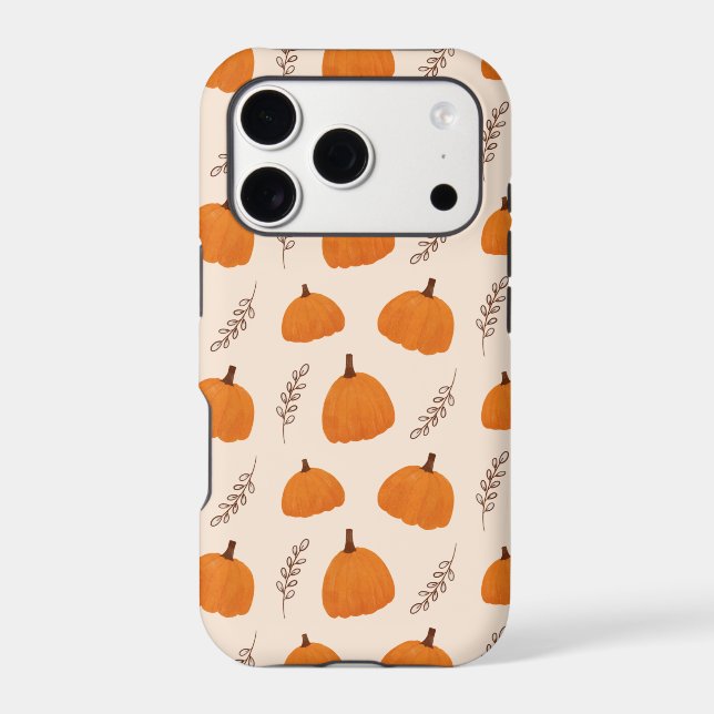 Fall Pumpkin Pattern Orange (Back)