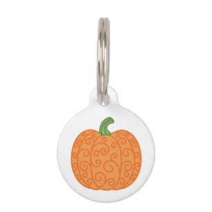 Fall Pumpkin Pet Tag
