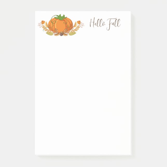 Fall Pumpkin Post Notes (Front)
