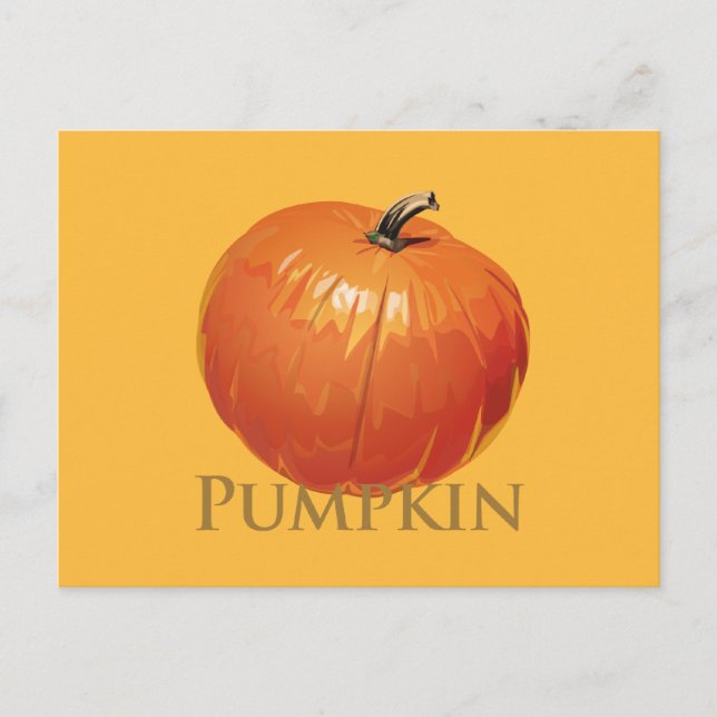 Fall Pumpkin Postcard (Front)