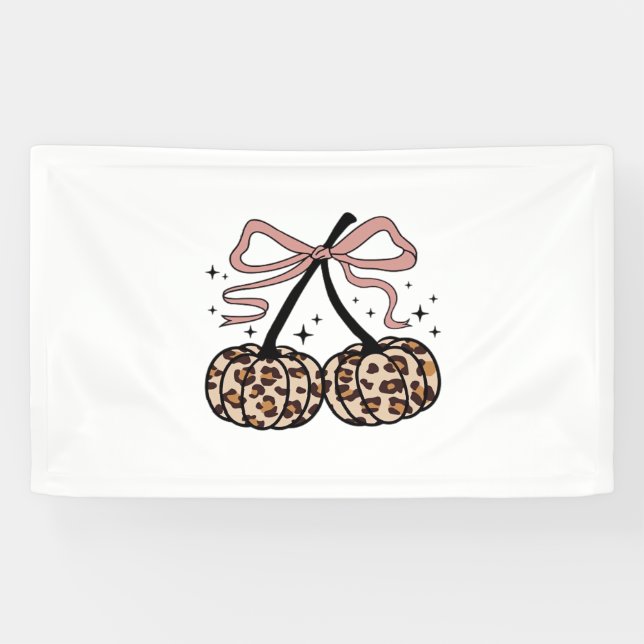 Fall Pumpkin, Pumpkin Cherries, Leopard Pumpkin, P Banner (Horizontal)