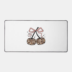 Fall Pumpkin, Pumpkin Cherries, Leopard Pumpkin, P Desk Mat
