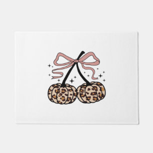 Fall Pumpkin, Pumpkin Cherries, Leopard Pumpkin, P Doormat