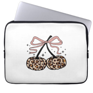 Fall Pumpkin, Pumpkin Cherries, Leopard Pumpkin, P Laptop Sleeve
