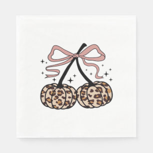 Fall Pumpkin, Pumpkin Cherries, Leopard Pumpkin, P Napkin
