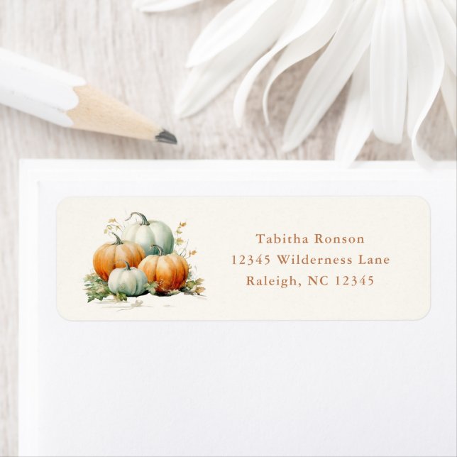 Fall Pumpkin Return Address (Insitu)