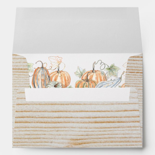 Fall Pumpkin Return Address Envelope (Back (Bottom))