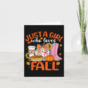Fall Pumpkin S For Women Girls Autumn Thanksgiving Card