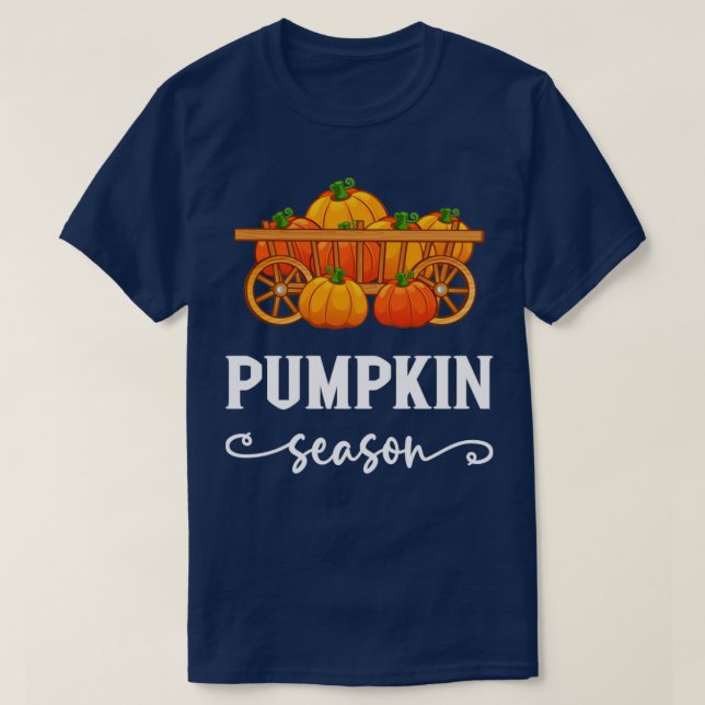 Fall Pumpkin Season T-Shirt (Design Front)