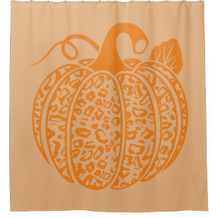 Fall Pumpkin Shower Curtain