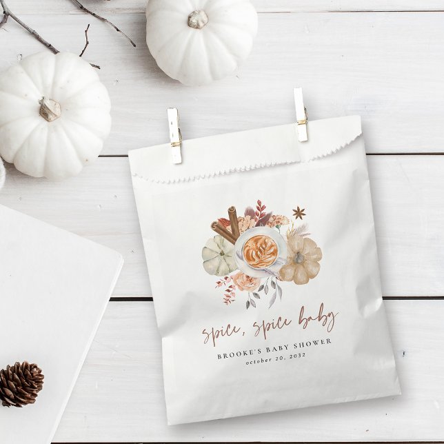 Fall Pumpkin Spice Baby Shower Favour Bags (Creator Uploaded)