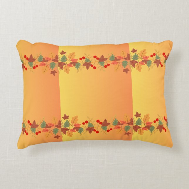 Fall Pumpkin Spice Halloween Thanksgiving Harvest  Decorative Cushion (Front)
