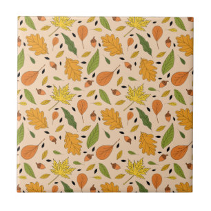 Fall Pumpkin Spice Halloween Thanksgiving Harvest  Tile