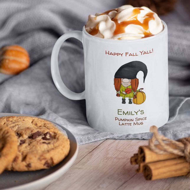 Fall Pumpkin Spice Personalised Coffee Mug (Creator Uploaded)