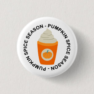 Fall "Pumpkin Spice Season" 3 Cm Round Badge