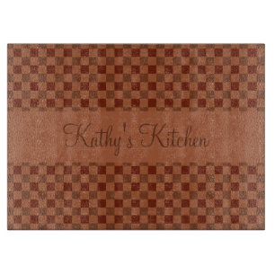 Fall Pumpkin Spice Squares Cutting Board