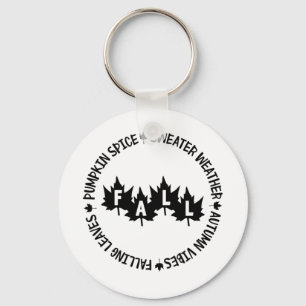 Fall-Pumpkin Spice-Sweater Weather-Autumn Vibes Key Ring