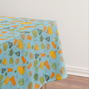 Fall Pumpkin & Squash Thanksgiving Pattern Tablecloth