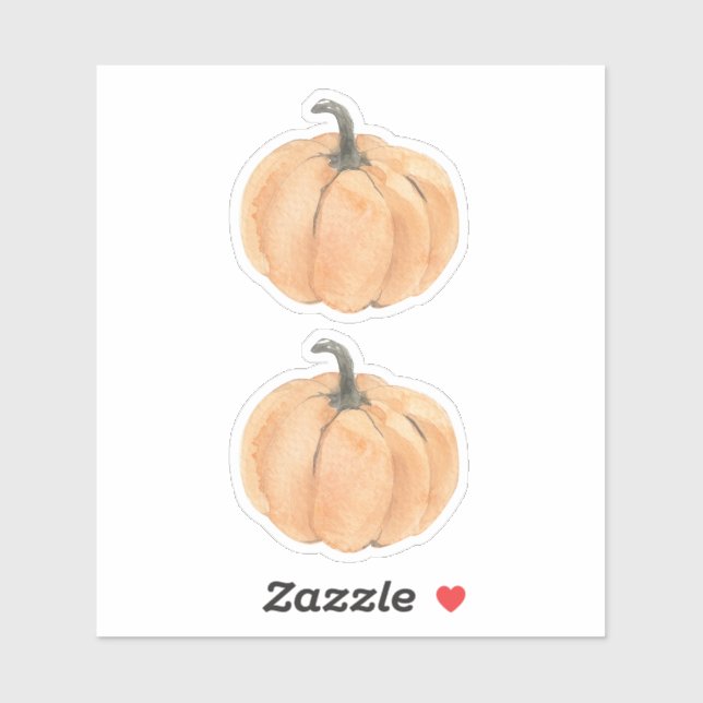 Fall Pumpkin Sticker | Little Pumpkin Baby Shower (Sheet)