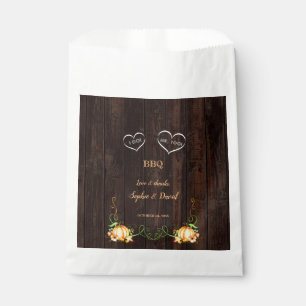 Fall Pumpkin String Lights Old Barn I DO BBQ Favour Bags