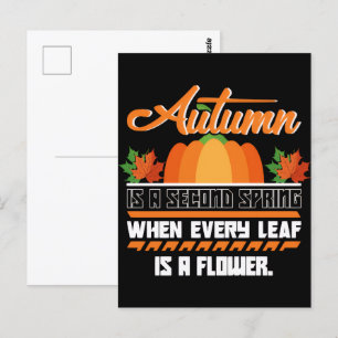 Fall Pumpkin T-Shirt, Autumn Fall Shirt, 2025 Postcard