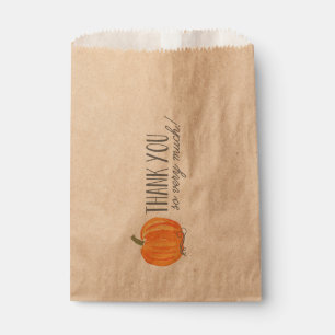 Fall Pumpkin   Thank You Favour Bag