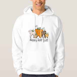 Fall Pumpkin tooth Dental Assistant Hygienist Staf Hoodie